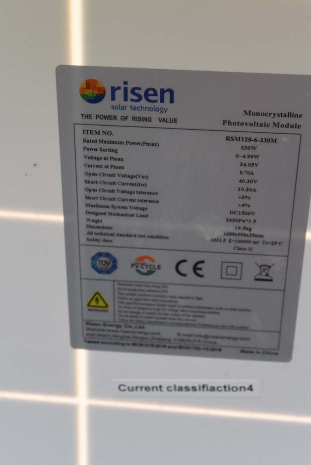 Сонячні панелі Risen RSM120-6-330M 