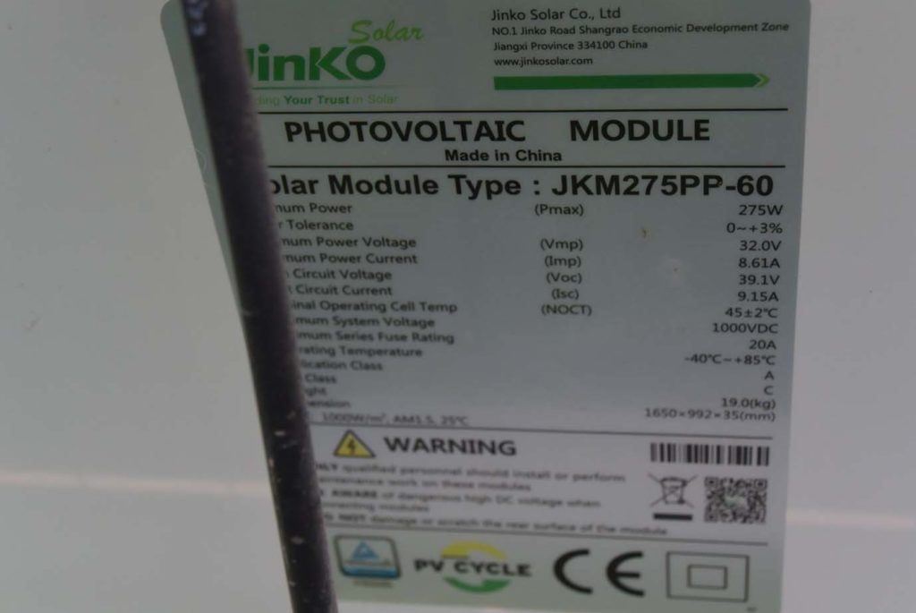 Jinko Solar JKM275PP-60 